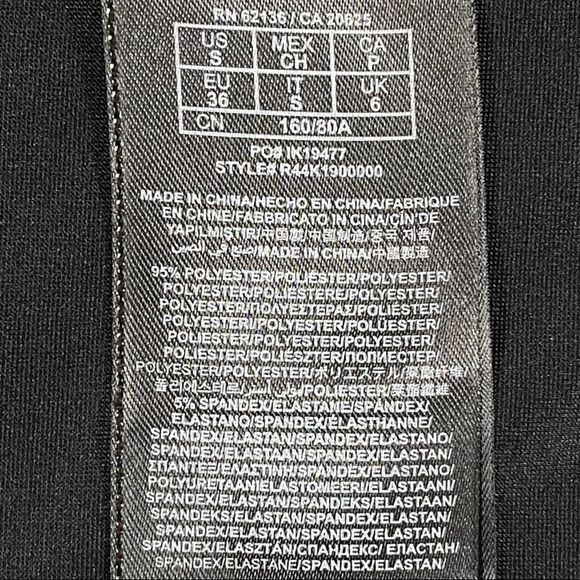 G by Guess NWT size small black strapless mini dress with silver swirl designs - Picture 10 of 11